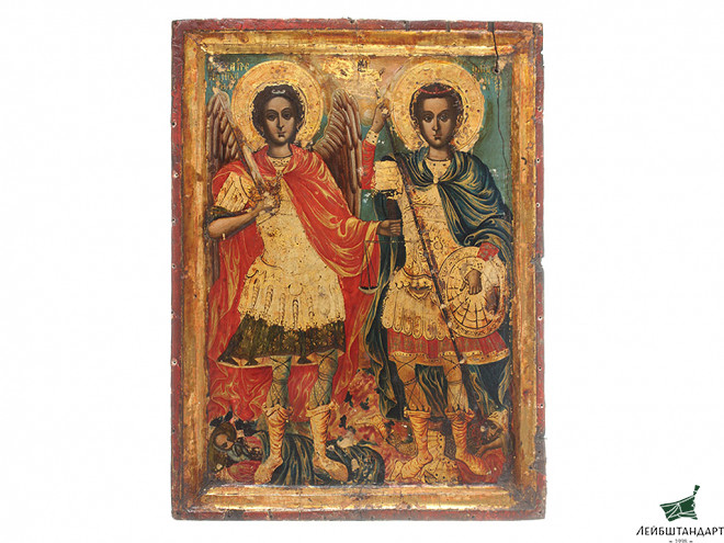 Икона Архангел Михаил и Св.Димитрий Солунский